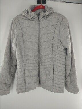Xersion Women's Medium Coat Hooded Gray 007